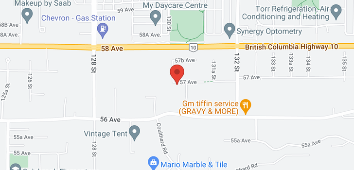 map of 13008 57 AVENUE